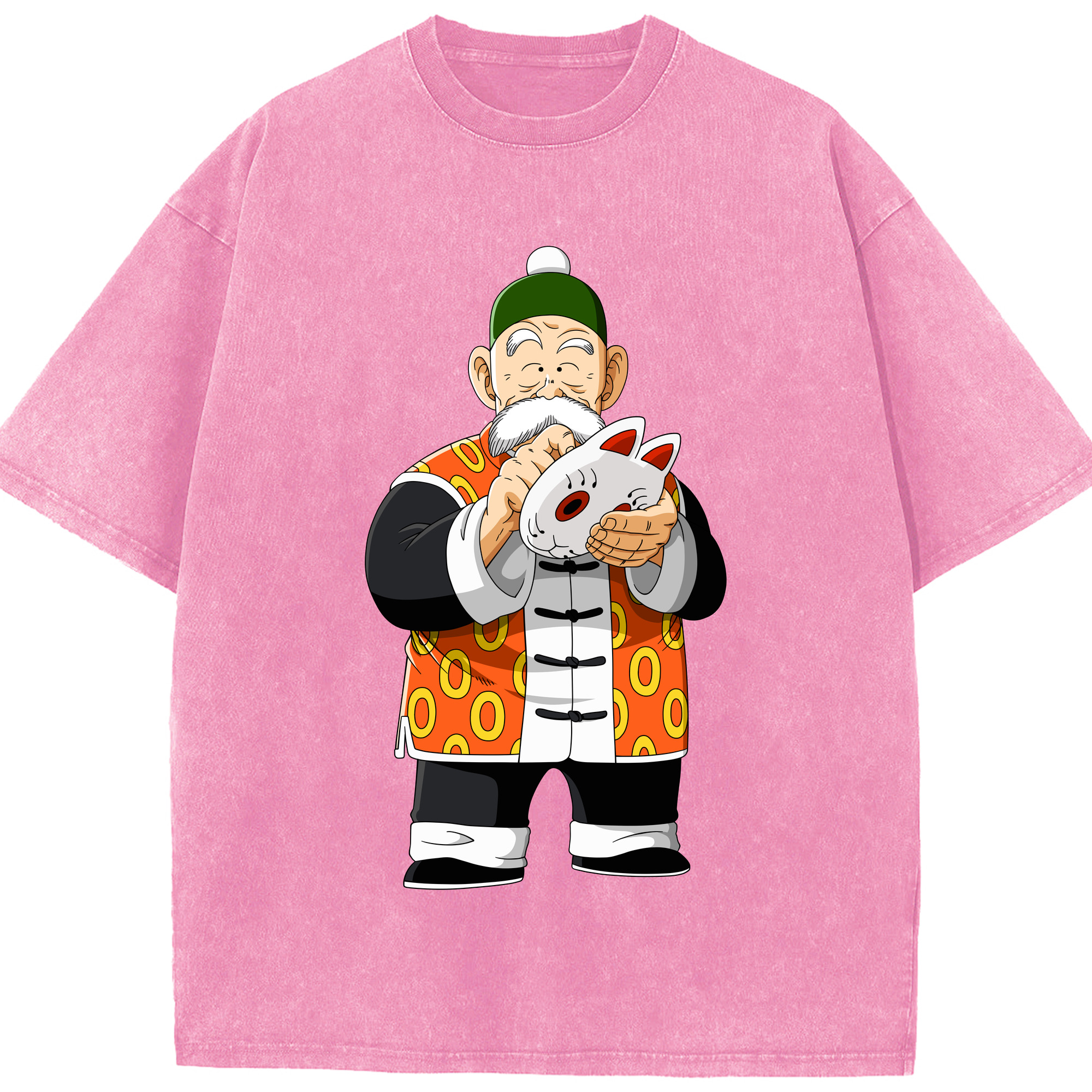 （画像用） ドラゴンボール 亀仙人（かめせんにん） DRAGON BALL Master Roshi Kame Sennin 綿100% ヴィンテージ風 半袖Tシャツ（フロントプリント）